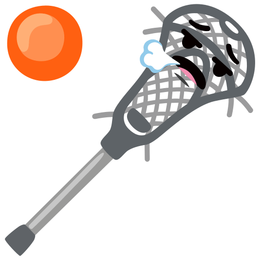 lacrosse face exhaling