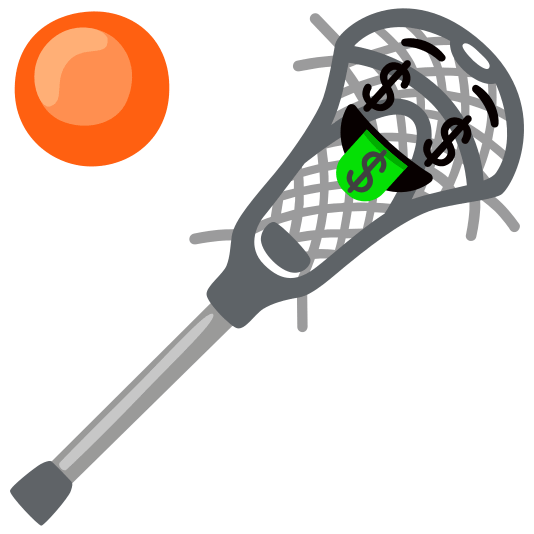 lacrosse money mouth face