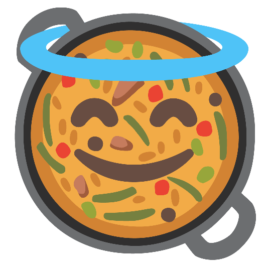 shallow pan of food innocent