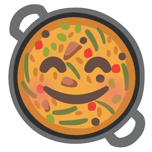 shallow pan of food blush