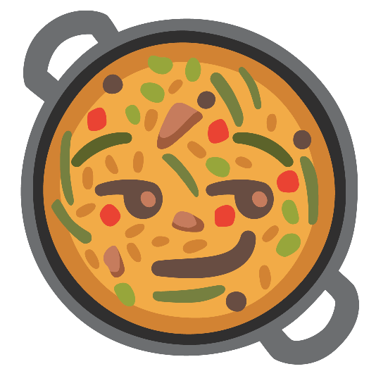 shallow pan of food smirk