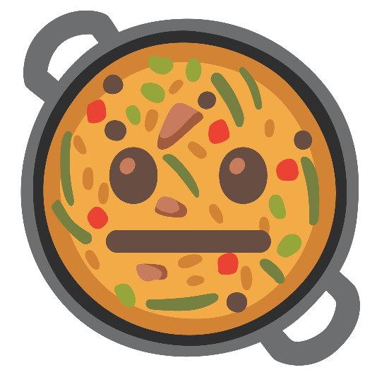 shallow pan of food neutral face