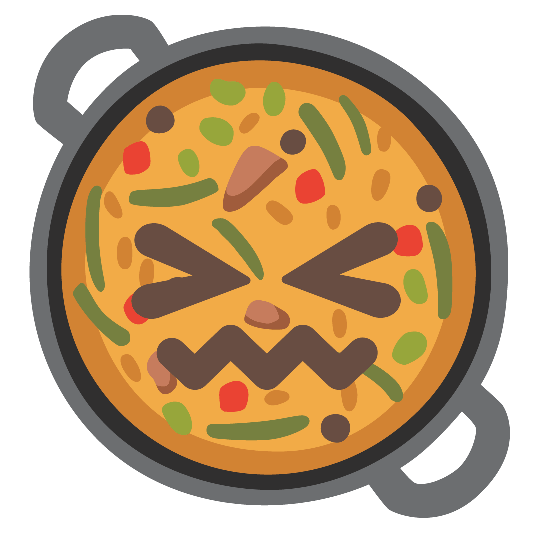 shallow pan of food confounded