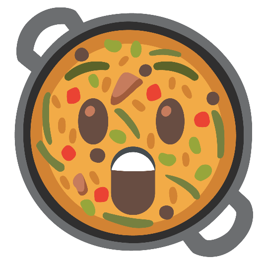 shallow pan of food astonished