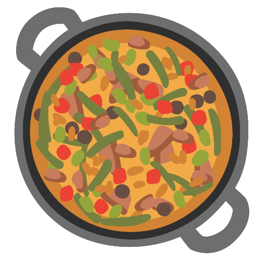 shallow pan of food shallow pan of food