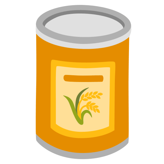 canned food ear of rice