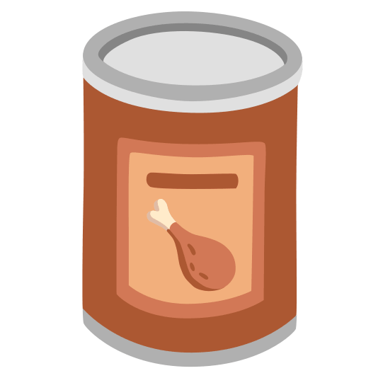 canned food poultry leg