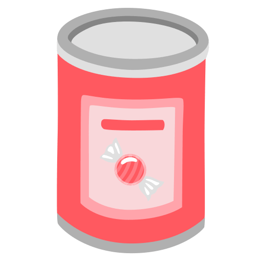 canned food candy