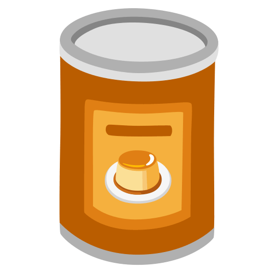 canned food custard