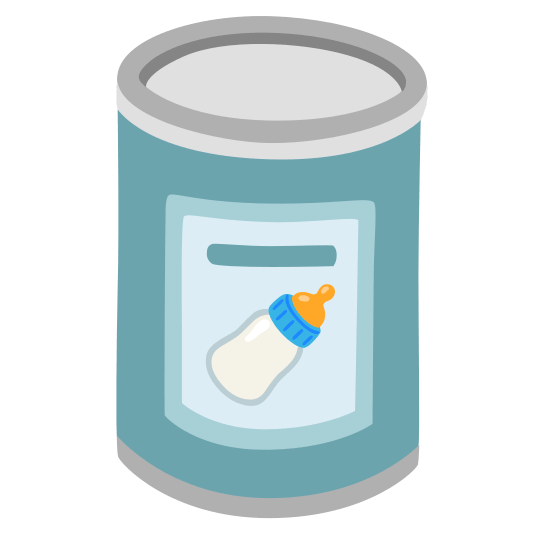 canned food baby bottle