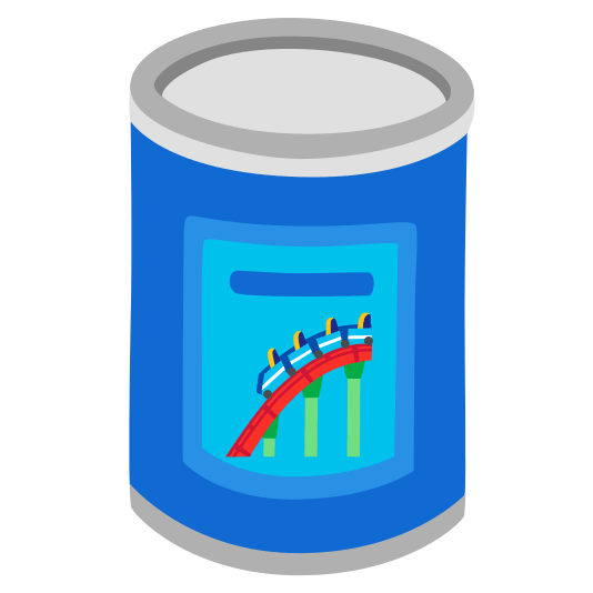 canned food roller coaster