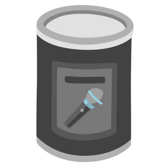 canned food microphone