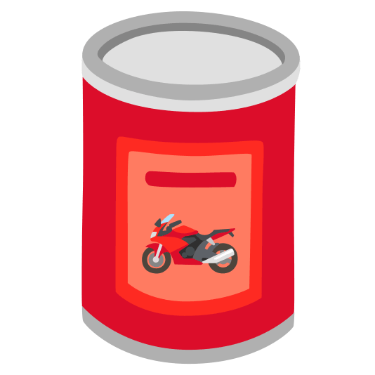 canned food racing motorcycle