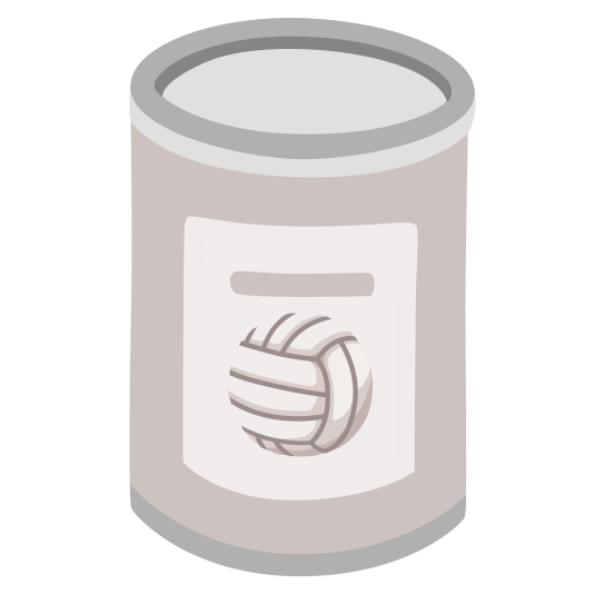 canned food volleyball