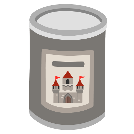 canned food european castle