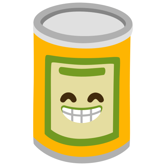 canned food grin