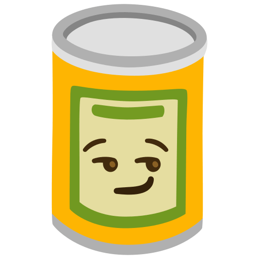 canned food smirk