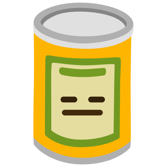 canned food expressionless