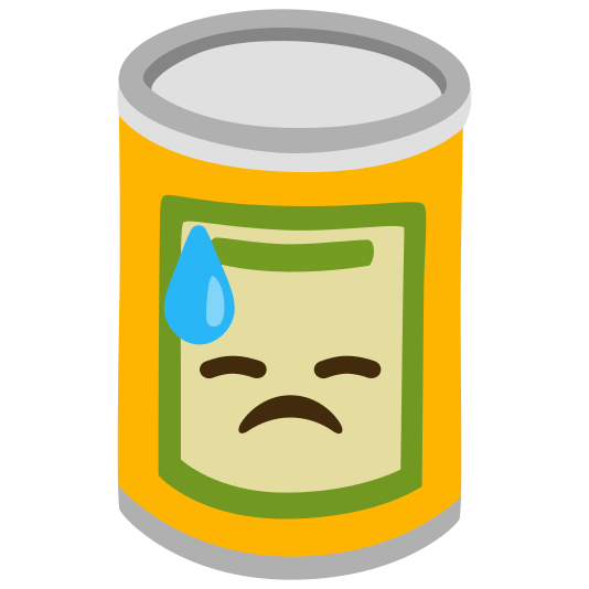 canned food sweat