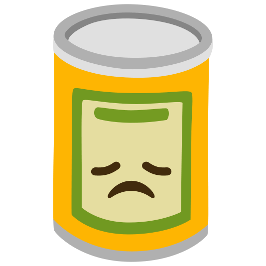 canned food disappointed