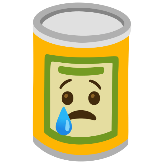 canned food cry