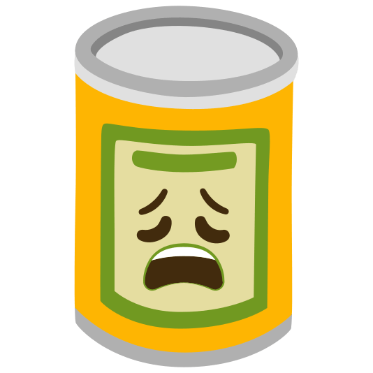canned food weary