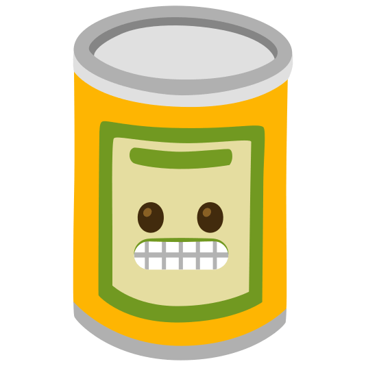 canned food grimacing