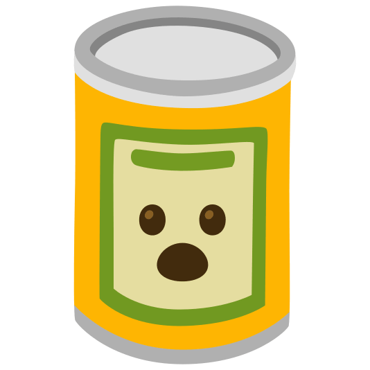 canned food open mouth