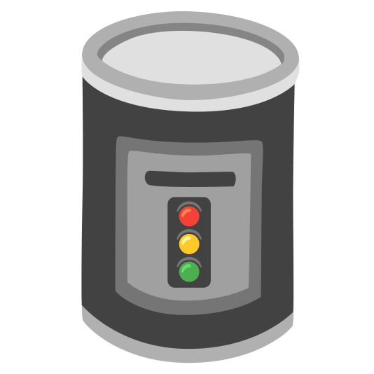 canned food vertical traffic light