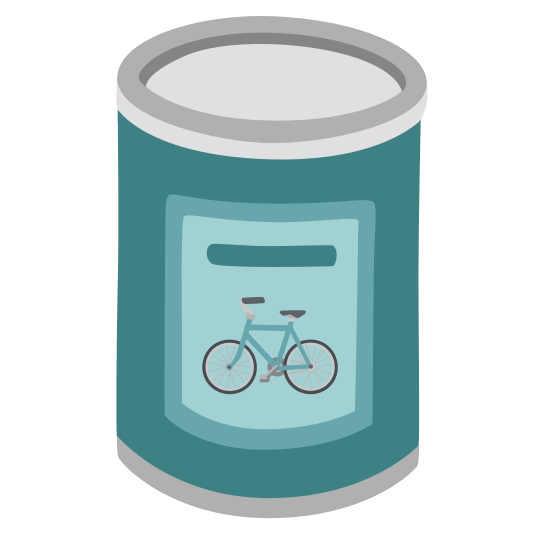 canned food bike