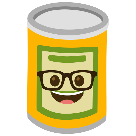 canned food nerd face