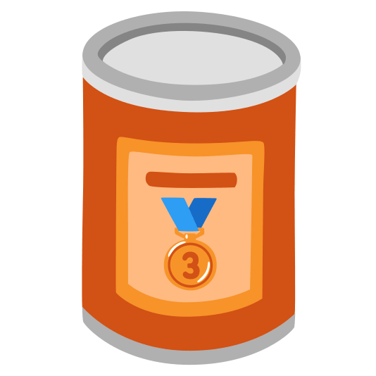 canned food third place medal