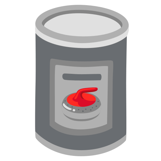 canned food curling stone