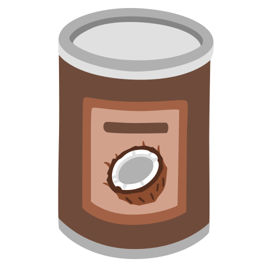 canned food coconut