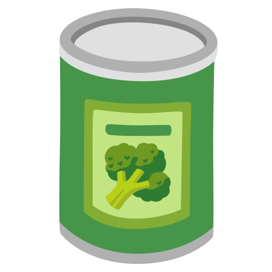 canned food broccoli