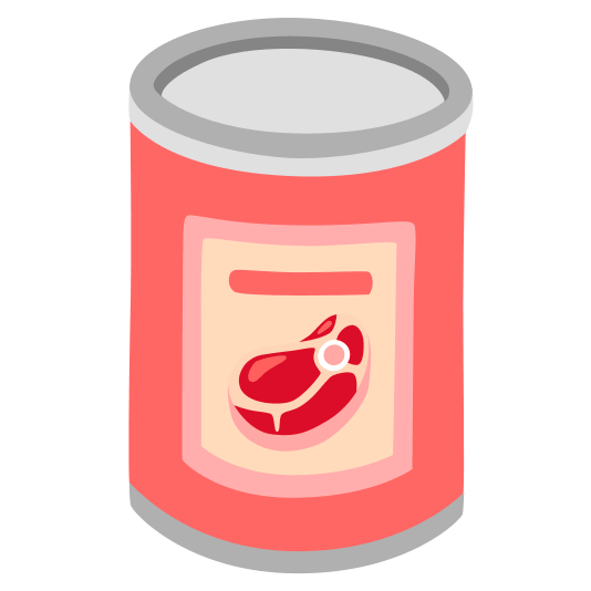 canned food cut of meat