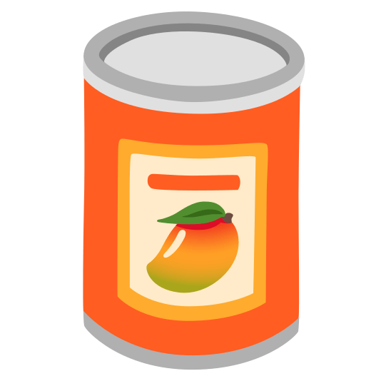 canned food mango
