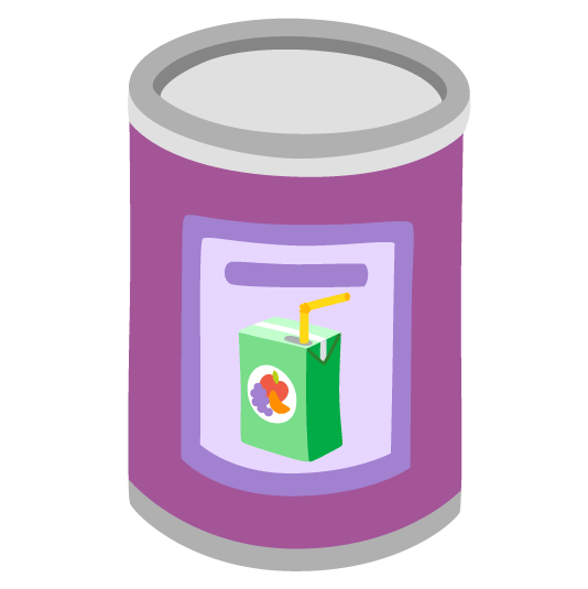 canned food beverage box