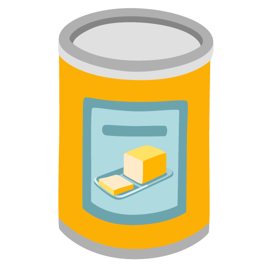 canned food butter