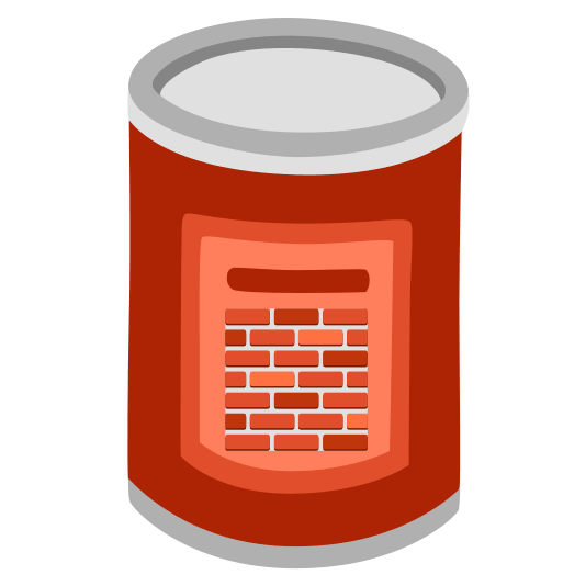 canned food bricks