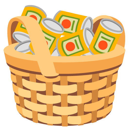 canned food basket