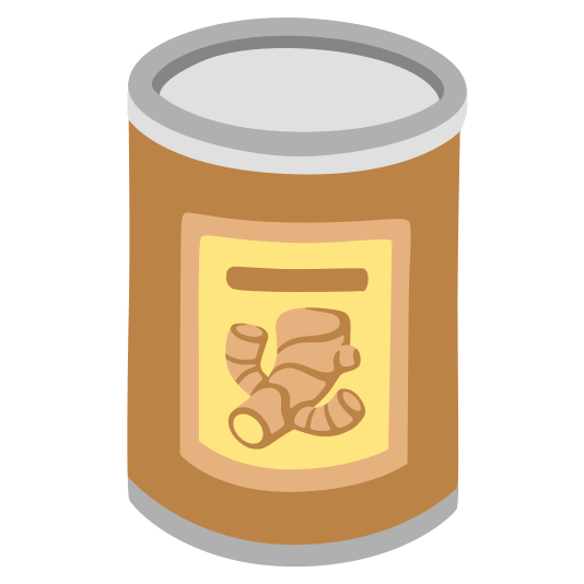 canned food ginger root