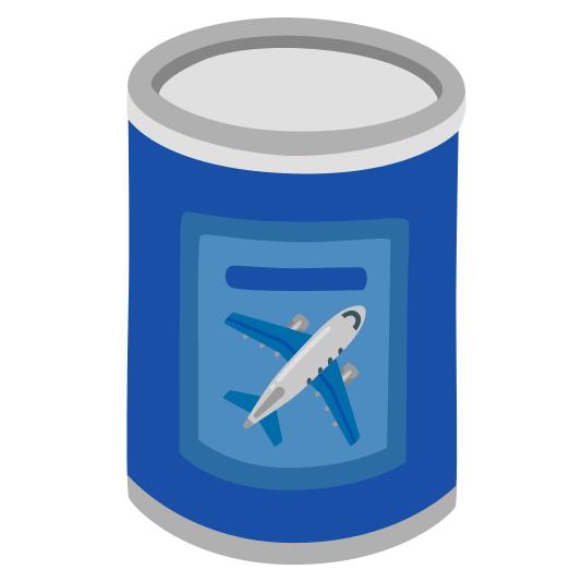 canned food airplane