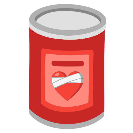 canned food mending heart