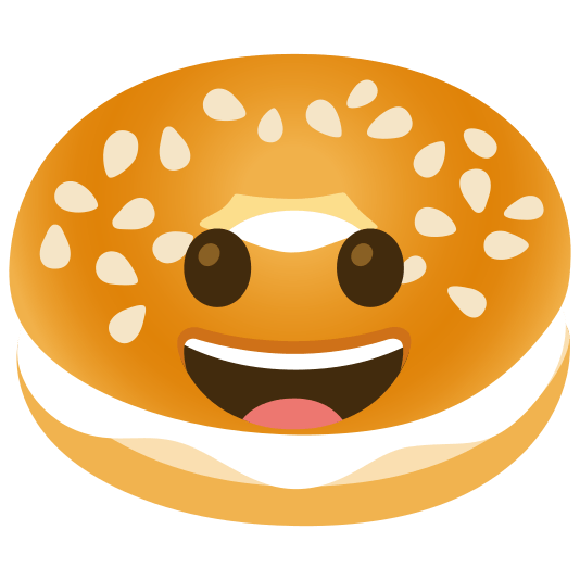 bagel grinning