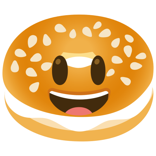 bagel smiley