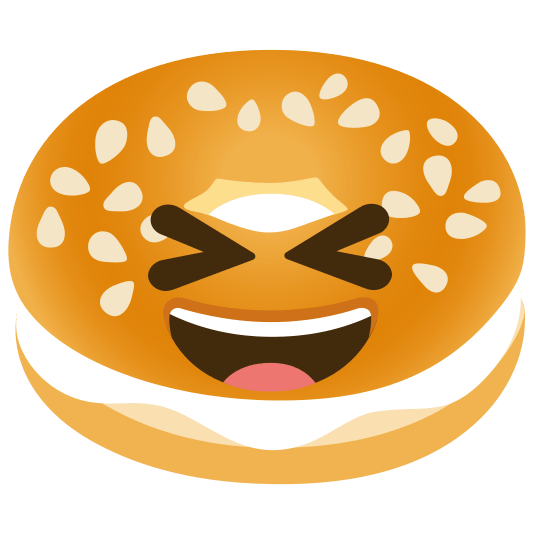 bagel laughing