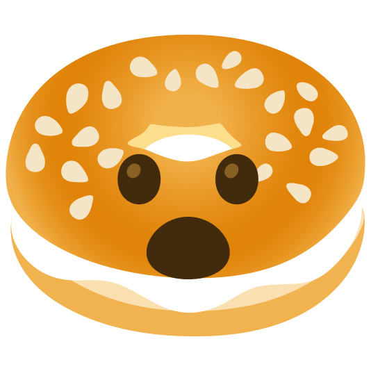 bagel open mouth