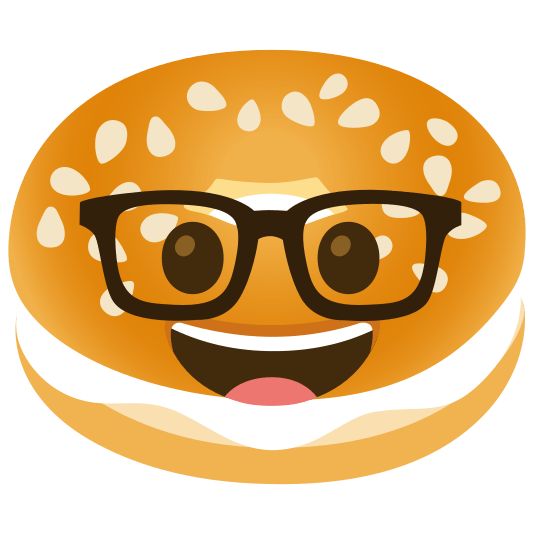 bagel nerd face