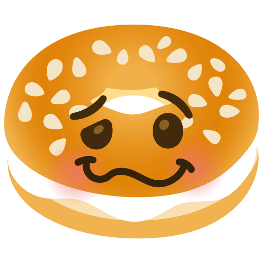 bagel woozy face